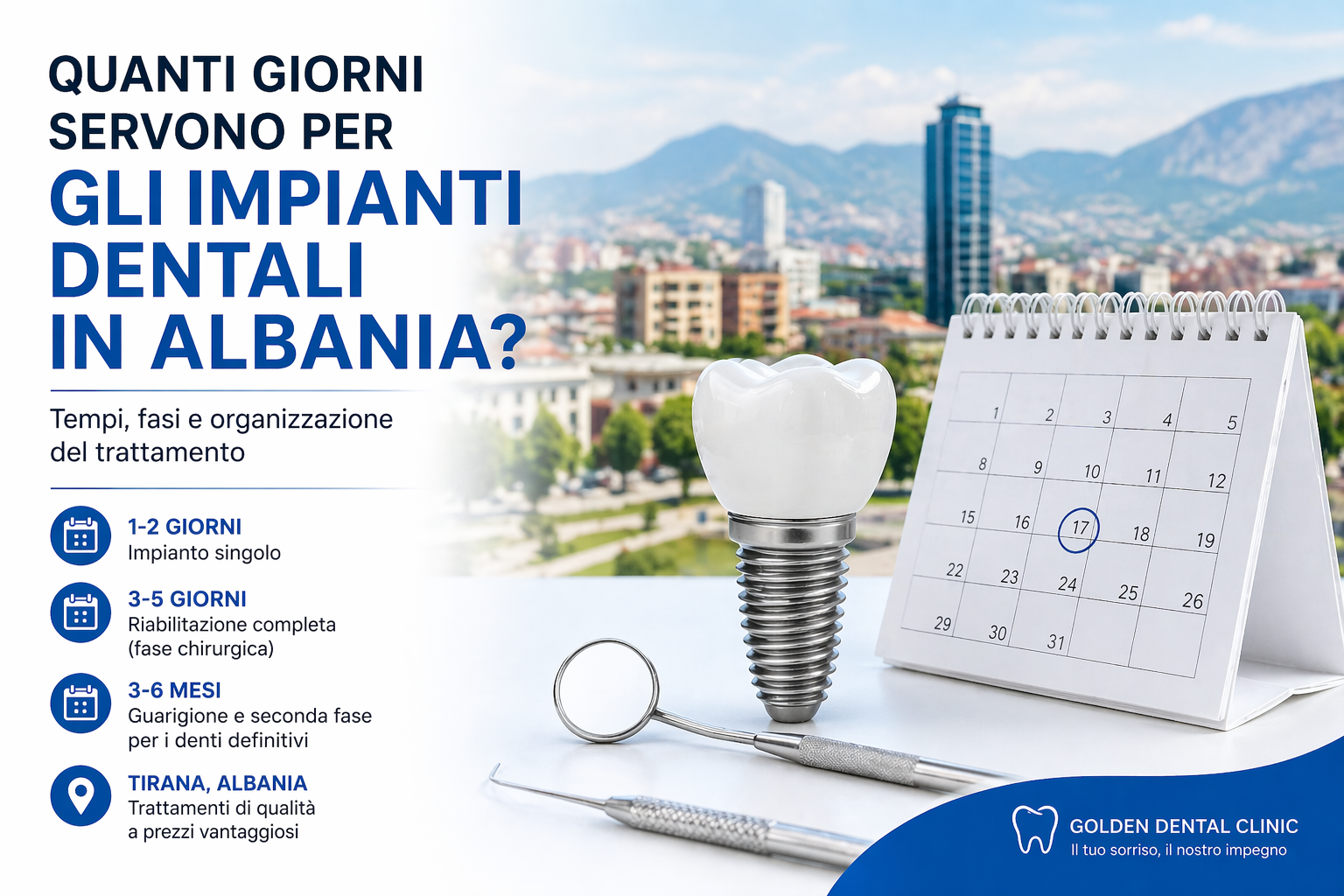 Impianti dentali albania tempi