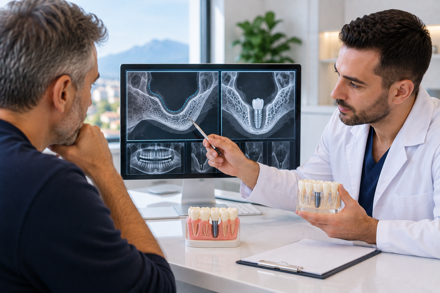 Poco osso per impianti dentali e possibili soluzioni implantari