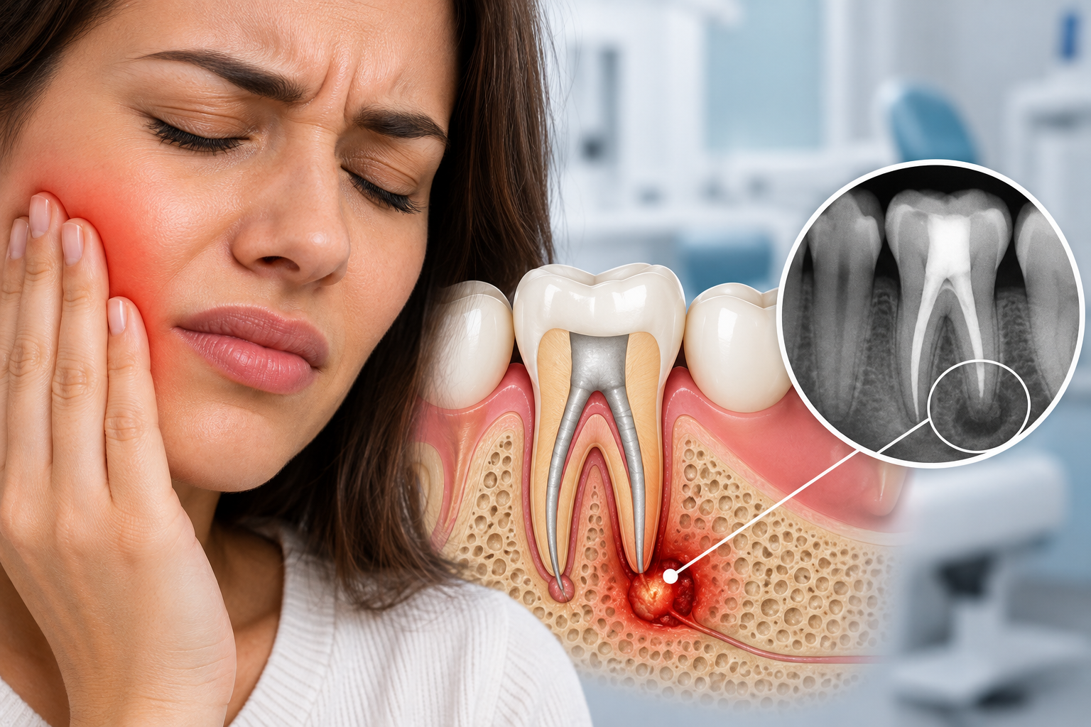Dente devitalizzato che fa male e controllo odontoiatrico delle radici dentali
